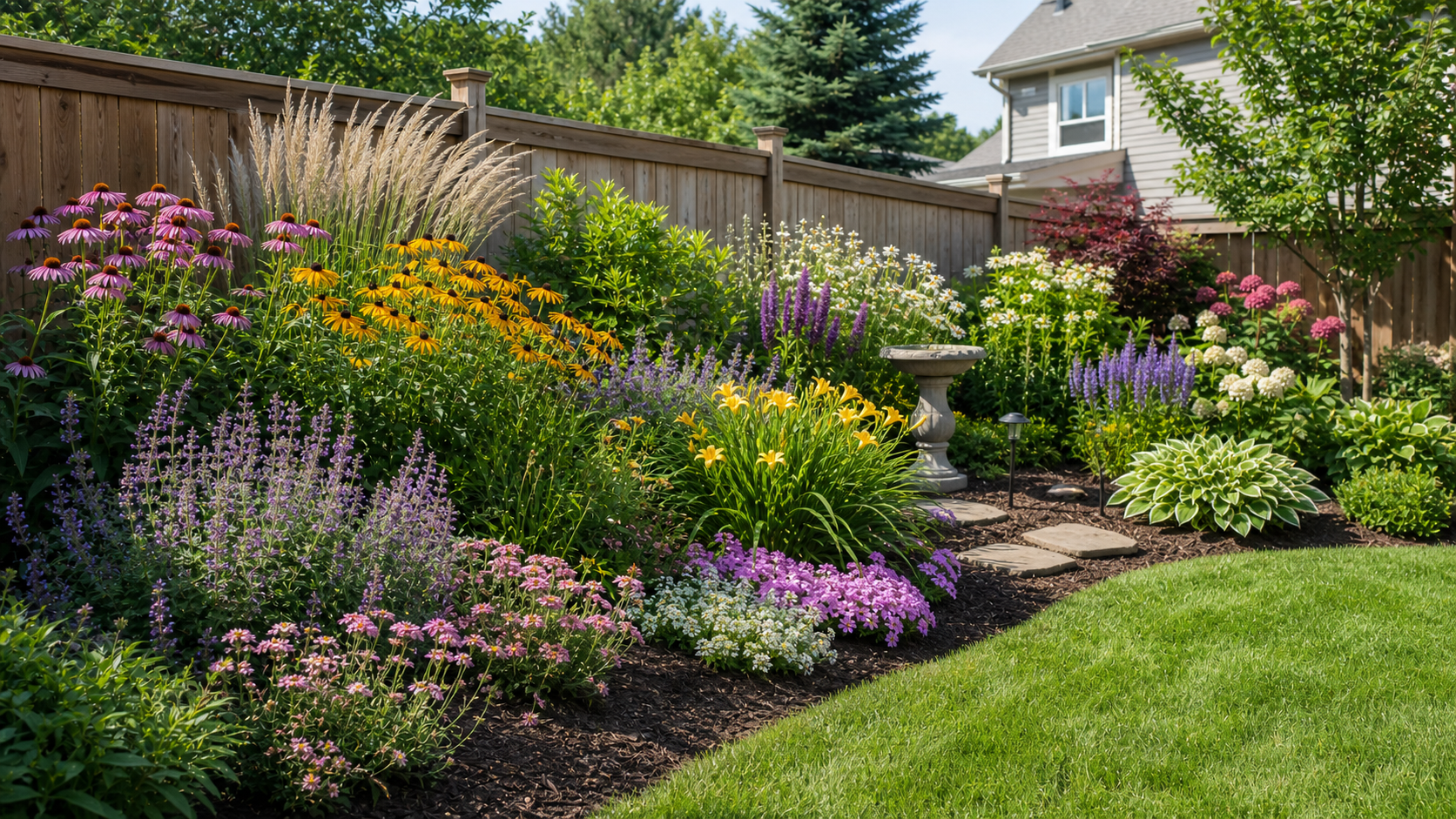Hinsdale perennial garden design